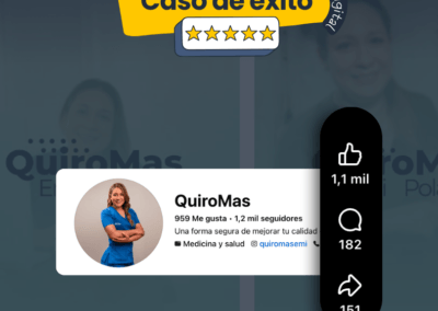 Emi Polanco, quiropráctica en Villavicencio, trabajando su posicionamiento digital con la agencia La Ruta Creativa. Marketing digital para empresas de salud Agencia de publicidad en Villavicencio Tráfico digital y WhatsApp marketing Posicionamiento digital en Villavicencio
